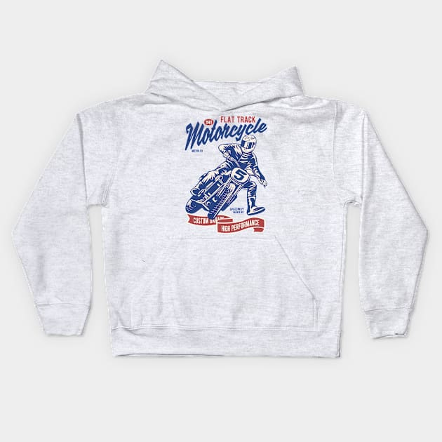 Motorcycle Drift Kids Hoodie by ShirtyLife